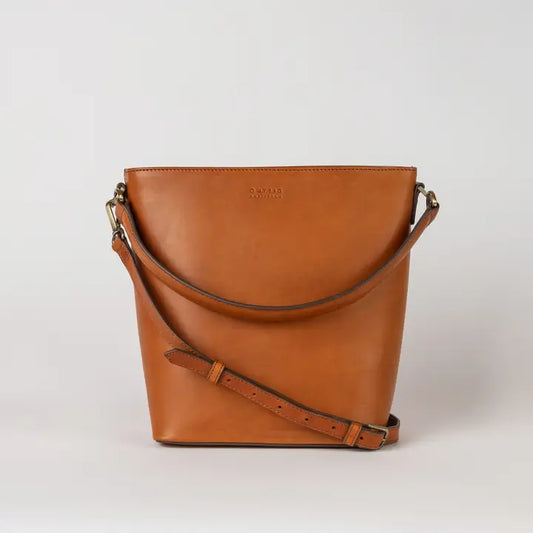 Bobbi Bucket Bag Maxi - Cognac Leather