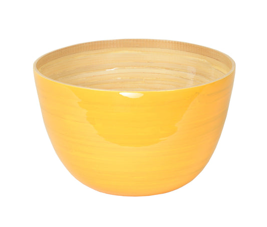 Bamboo Mixing Bowl: Yellow