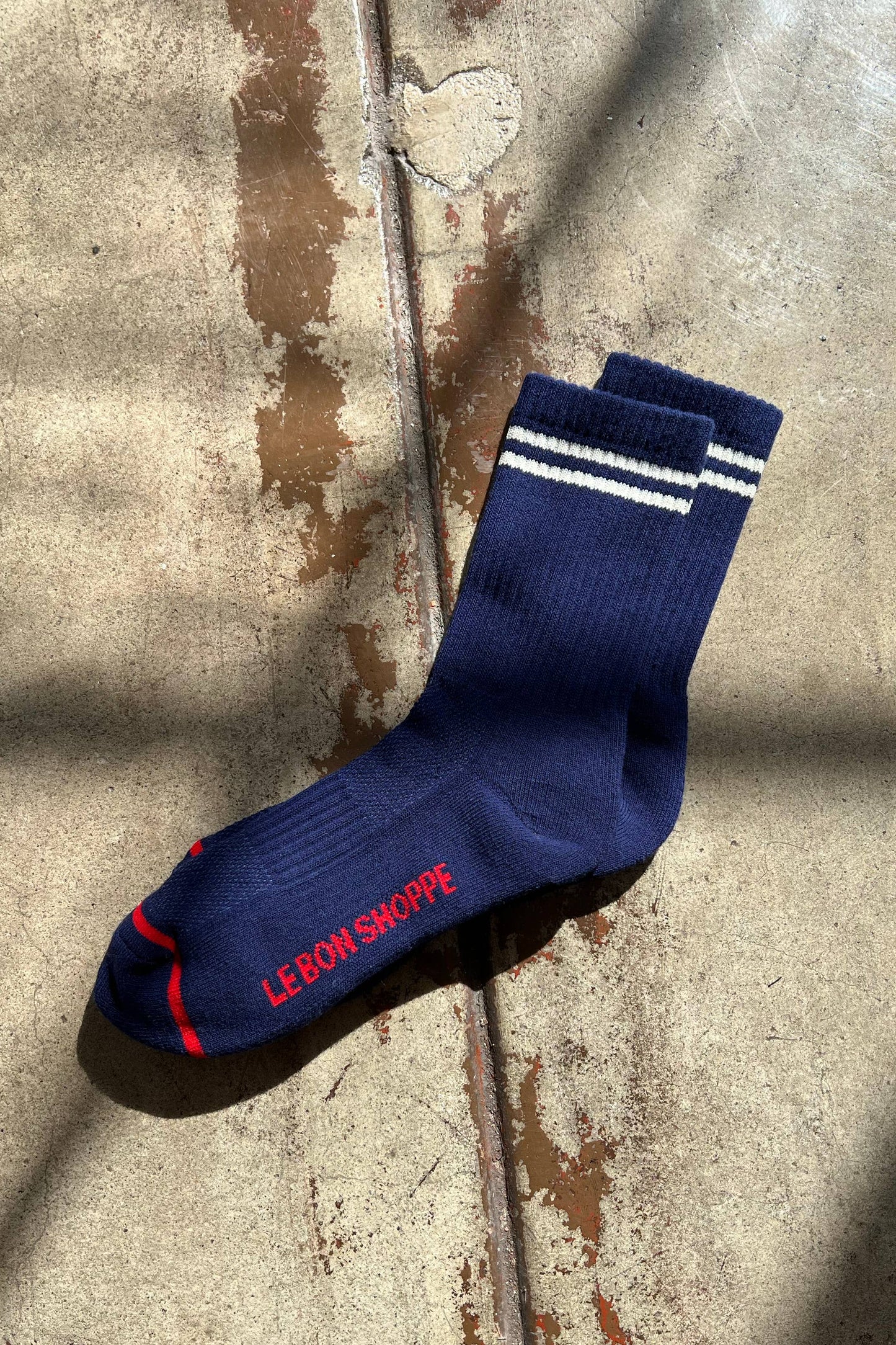 Boyfriend Socks: Blue Grey