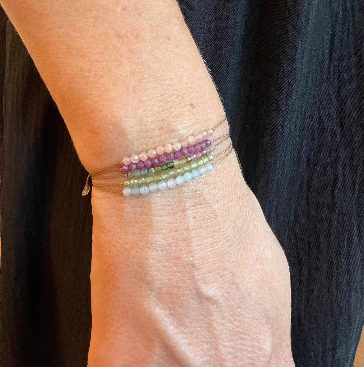 Aquamarine Morganite Bracelet