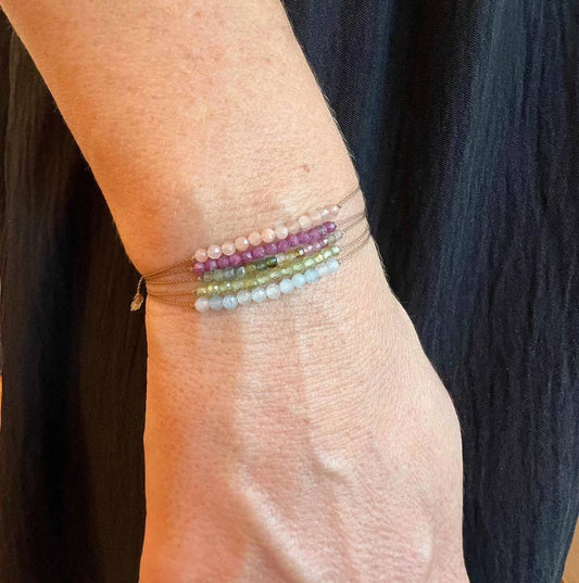 Aquamarine Morganite Bracelet