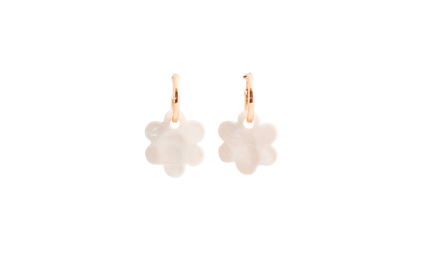 Daisy Charm Hoops
