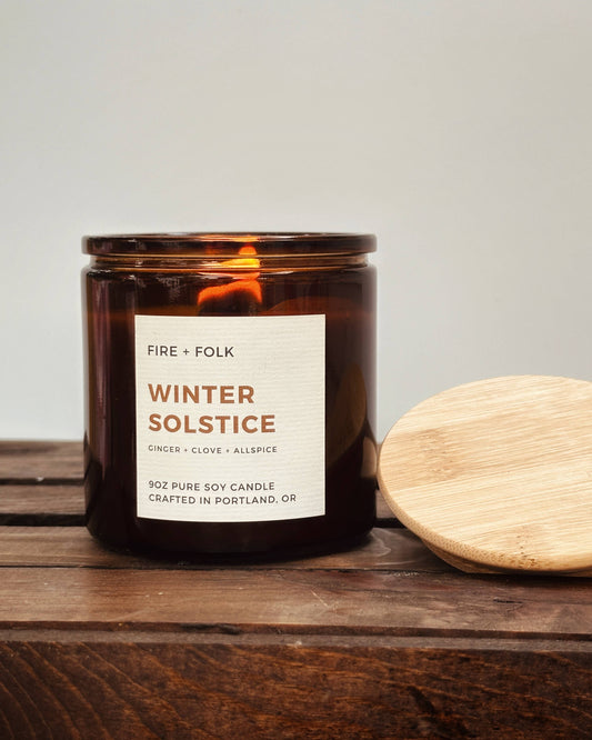 Winter Solstice | 9oz Wood Wick Soy Candle