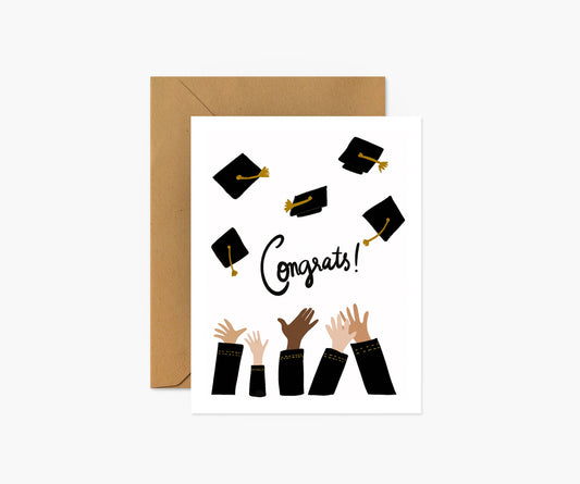 Congrats Graduation Hats Card