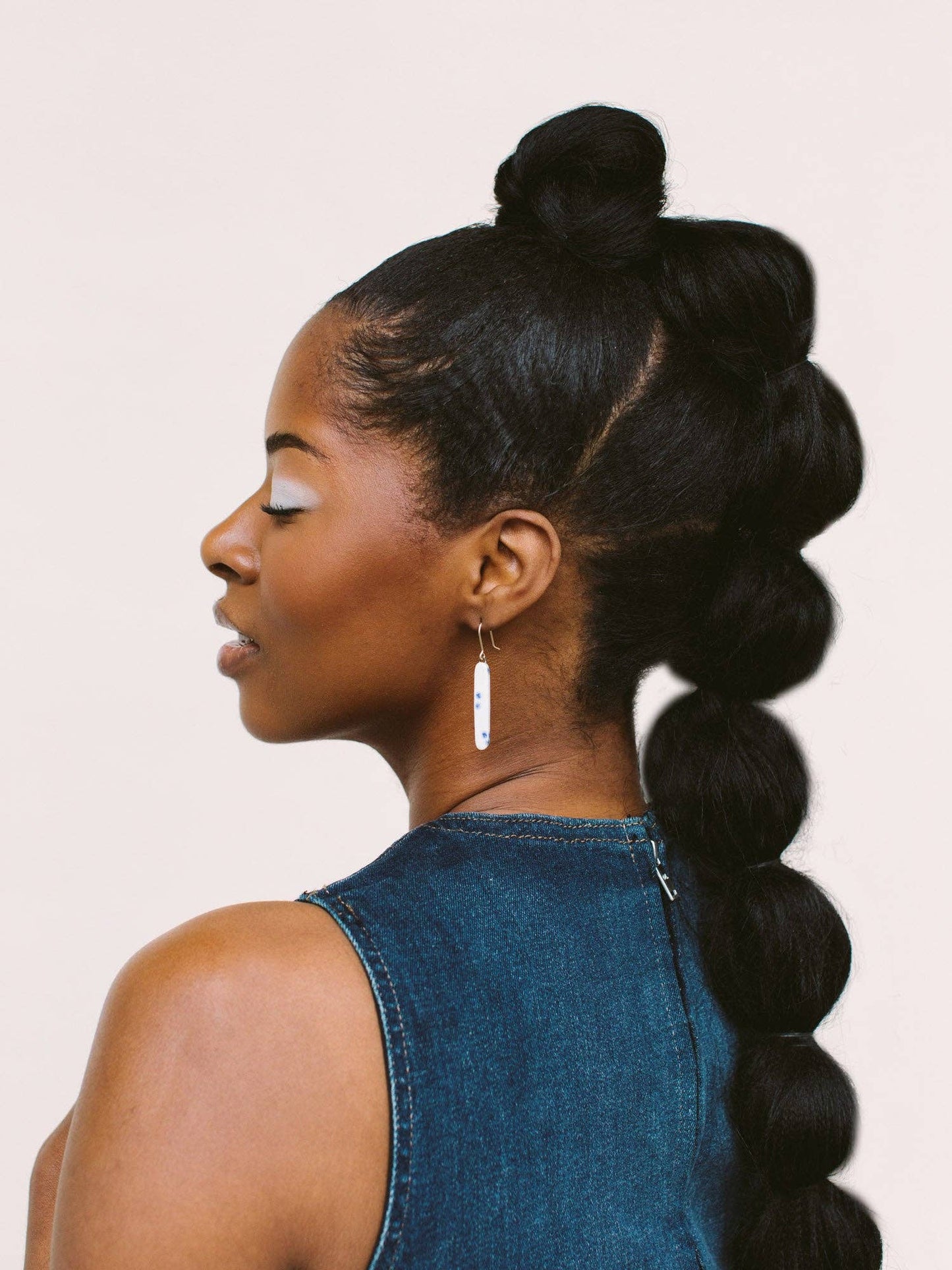 Skinny Dip Earrings: Gold / Colorblock