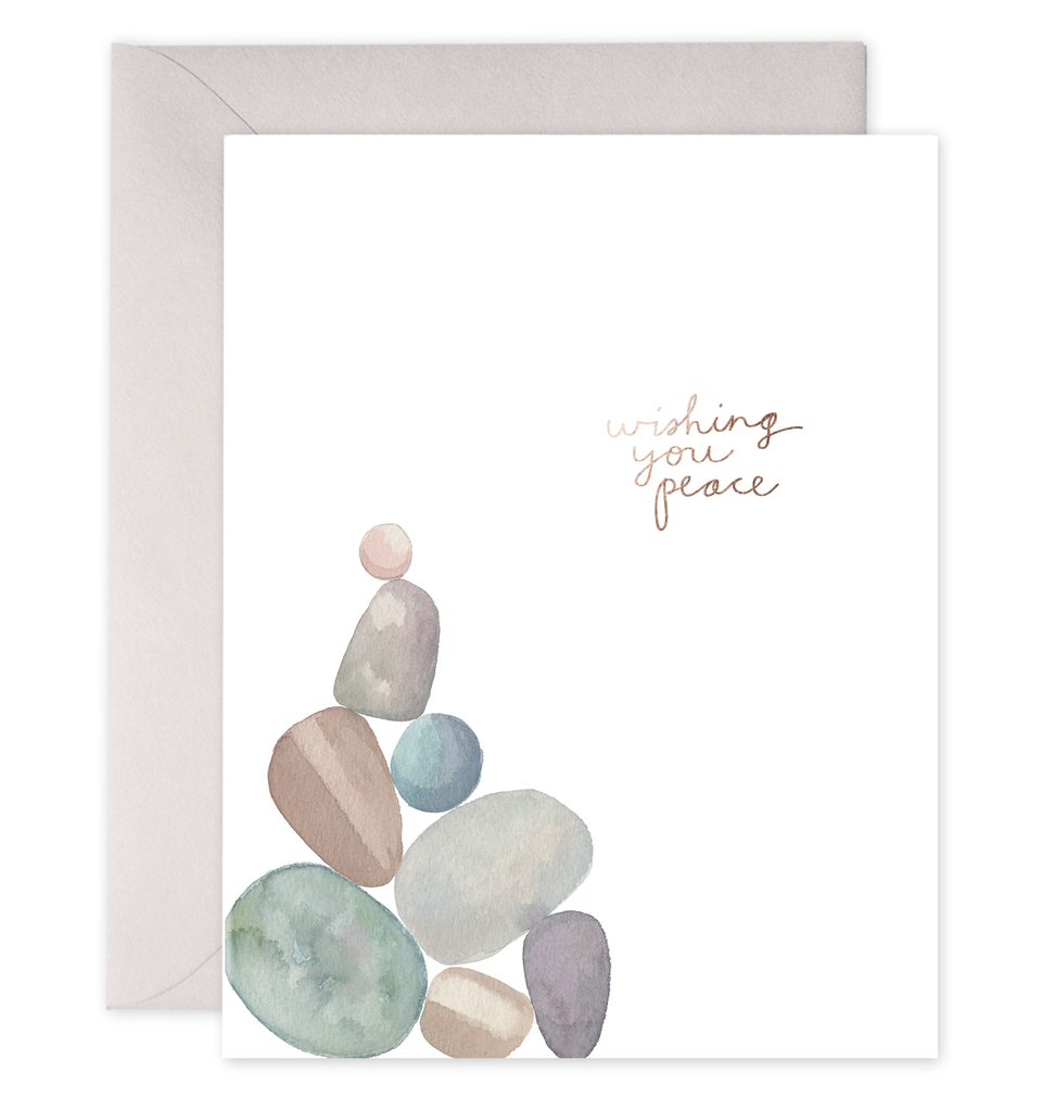 Peace Rocks | Sympathy Condolence Greeting Card