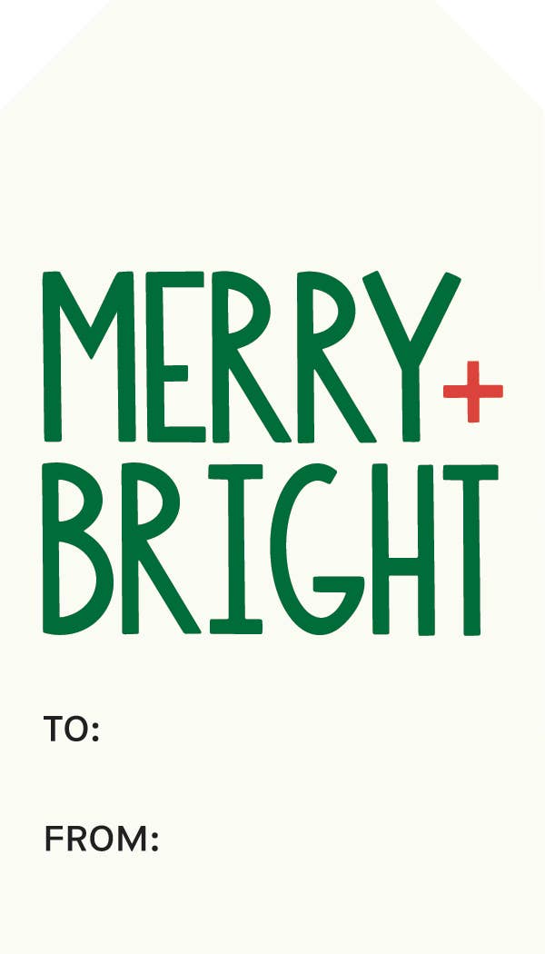 Merry + Bright Gift Tags