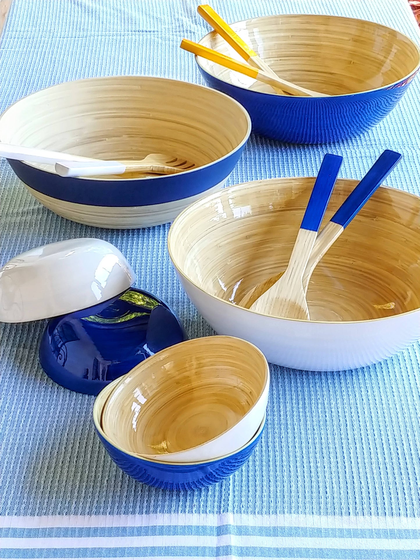 Ice Blue Bamboo Classic Bowl
