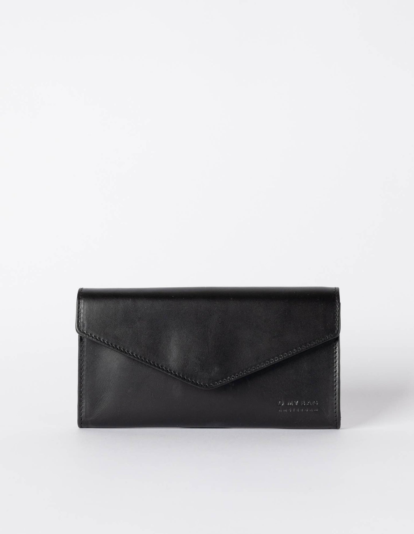 Black Leather Wallet Pixie's Envelope -