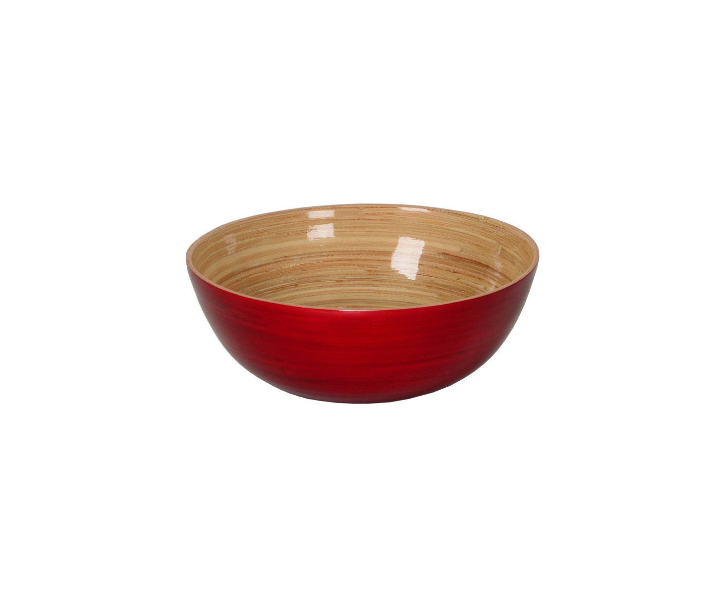 Bamboo Salad Bowl: Red