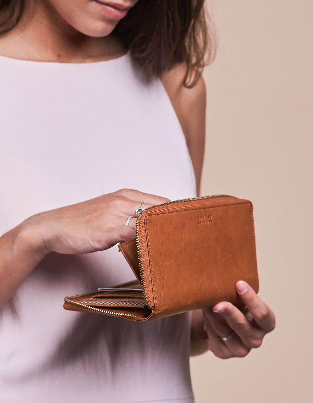 Leather Wallet Sonny - Cognac