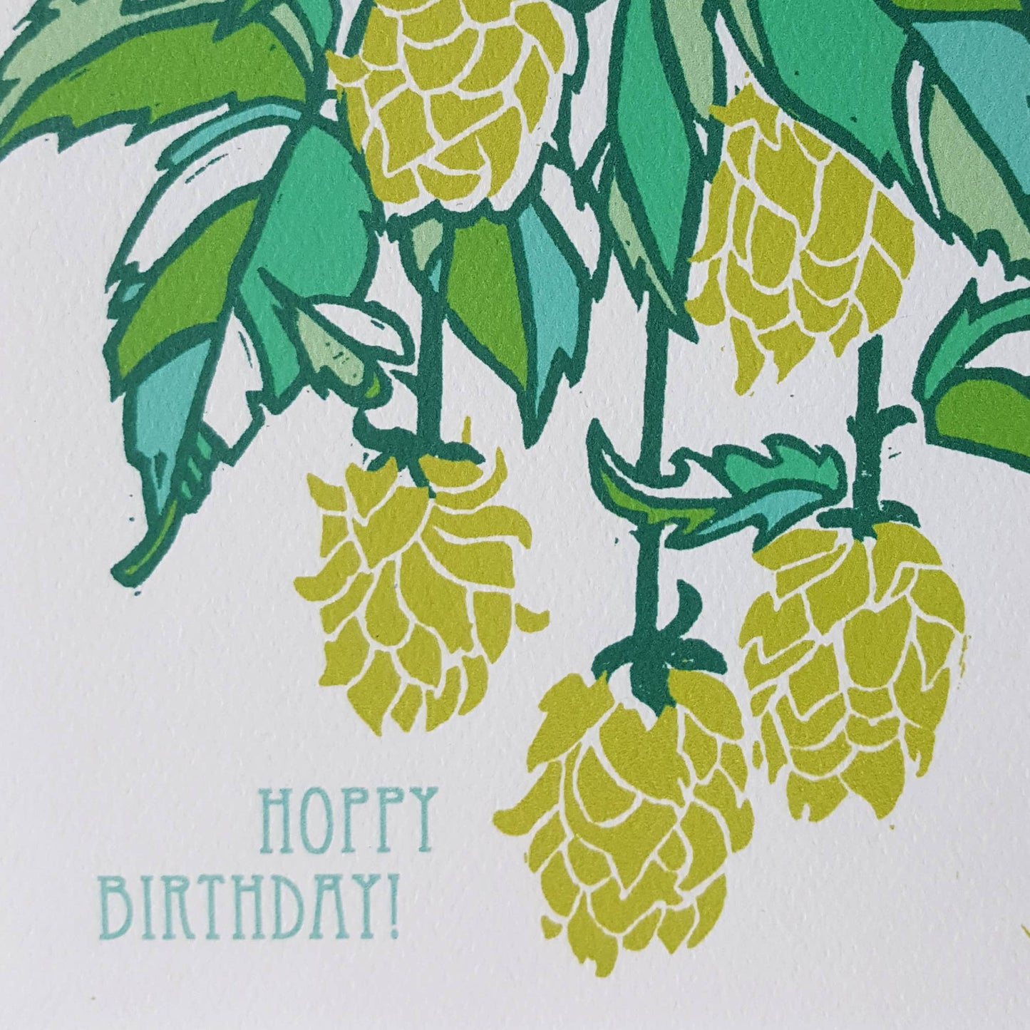 Hoppy Birthday Beer Hops Greeting Card