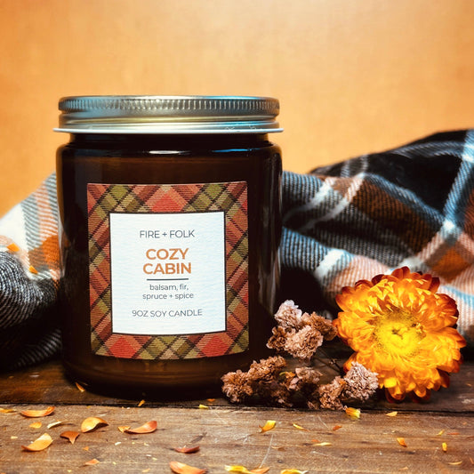 Cozy Cabin | 9oz Wood Wick Candle