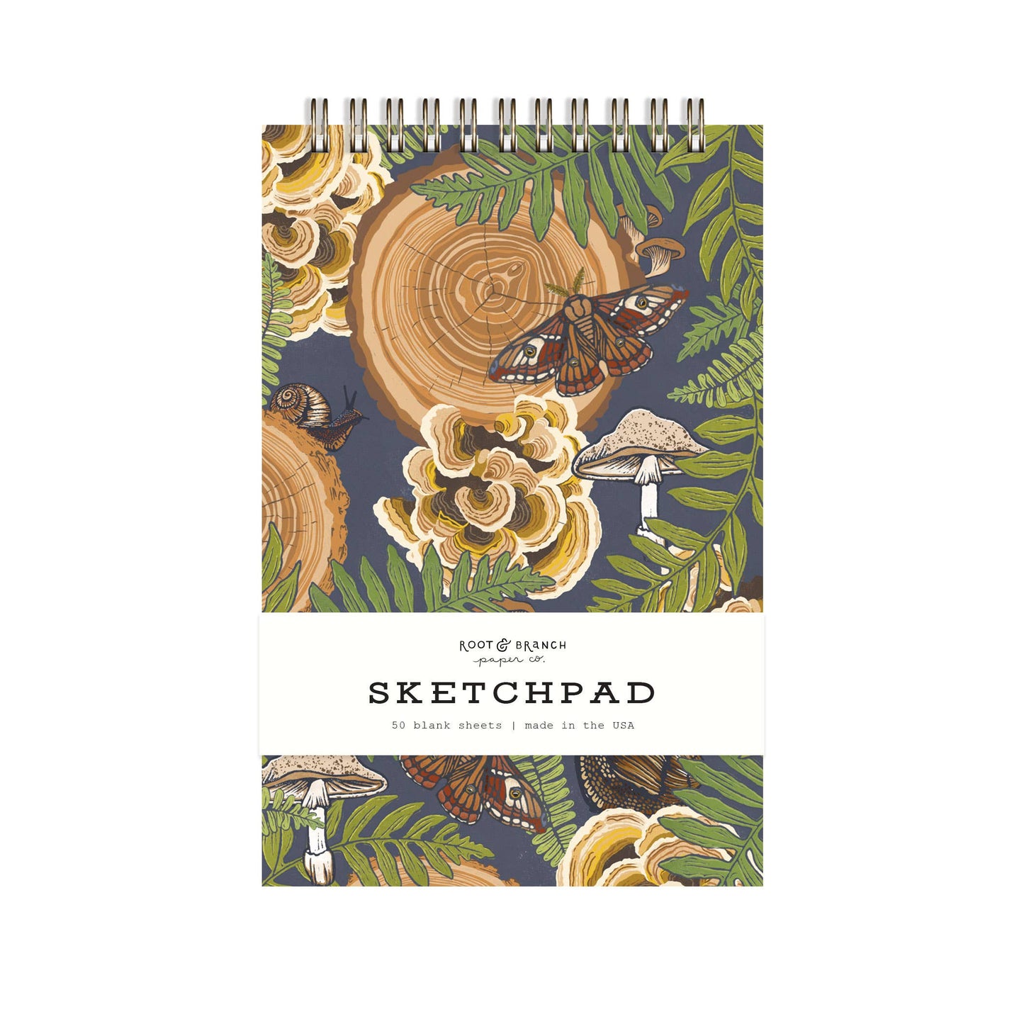 Root & Branch Paper Co. - Mushroom Grove Spiral Bound Sketchpad
