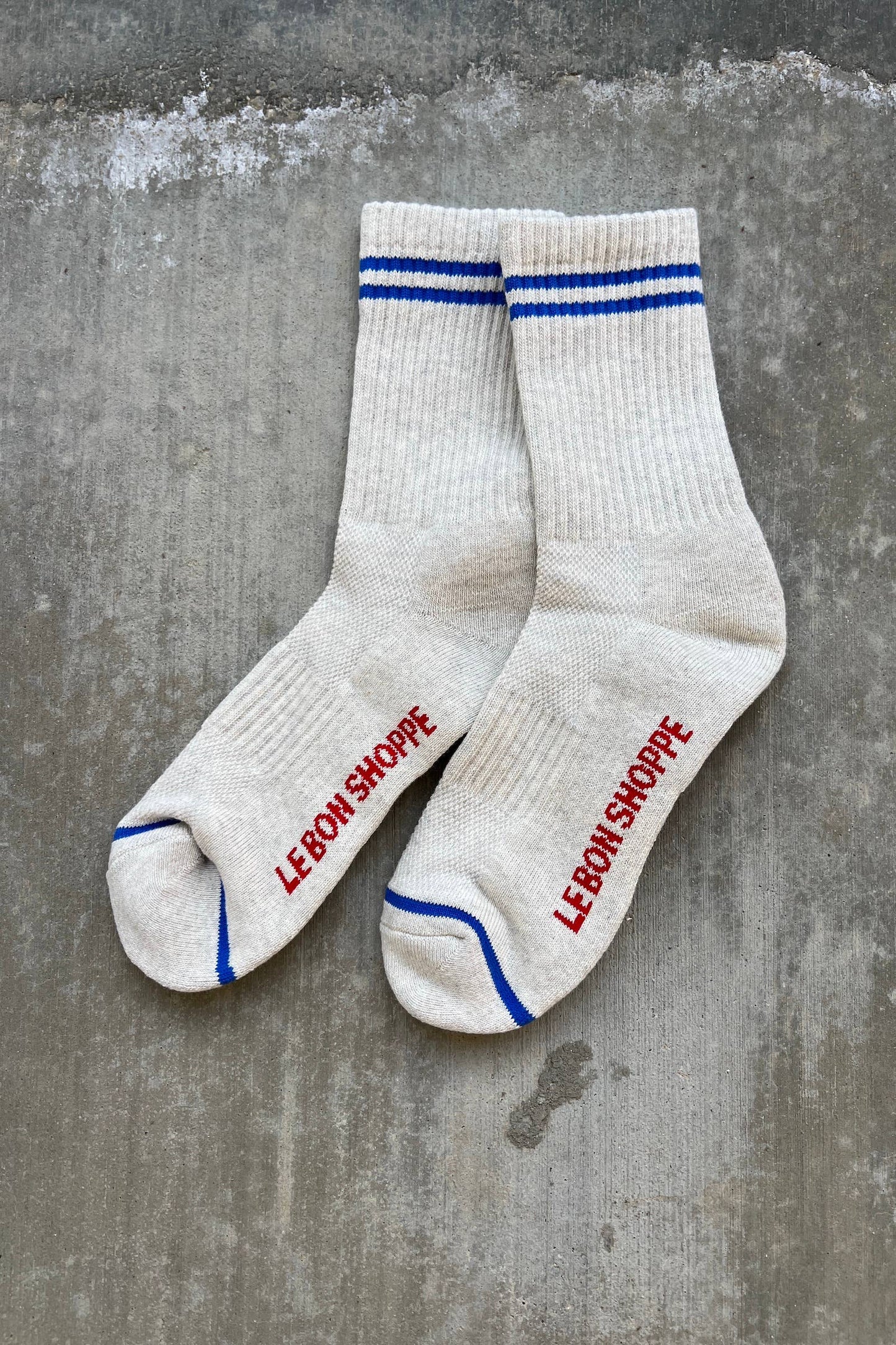 Boyfriend Socks: Blue Grey