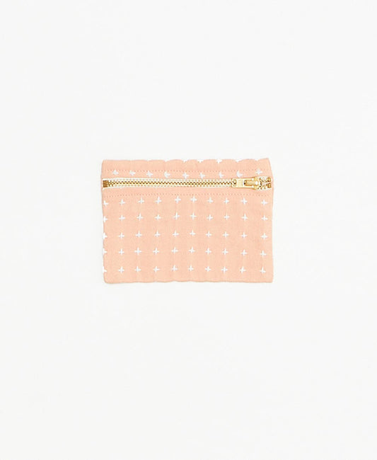 Cross-Stitch Coin Purse: Pink