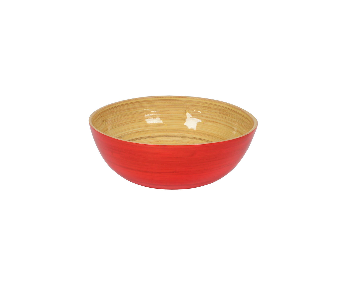 Bamboo Salad Bowl: Red