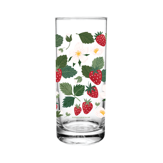 Strawberry Patch Juice Glass 7 oz