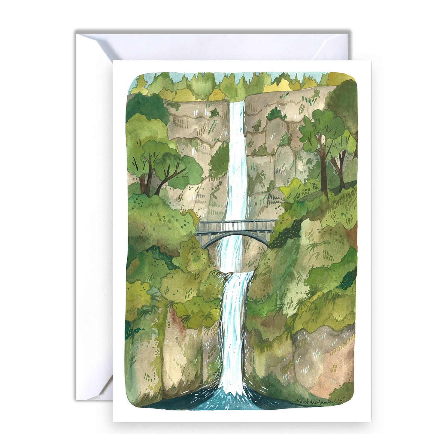 Multnomah Falls Greeting Card