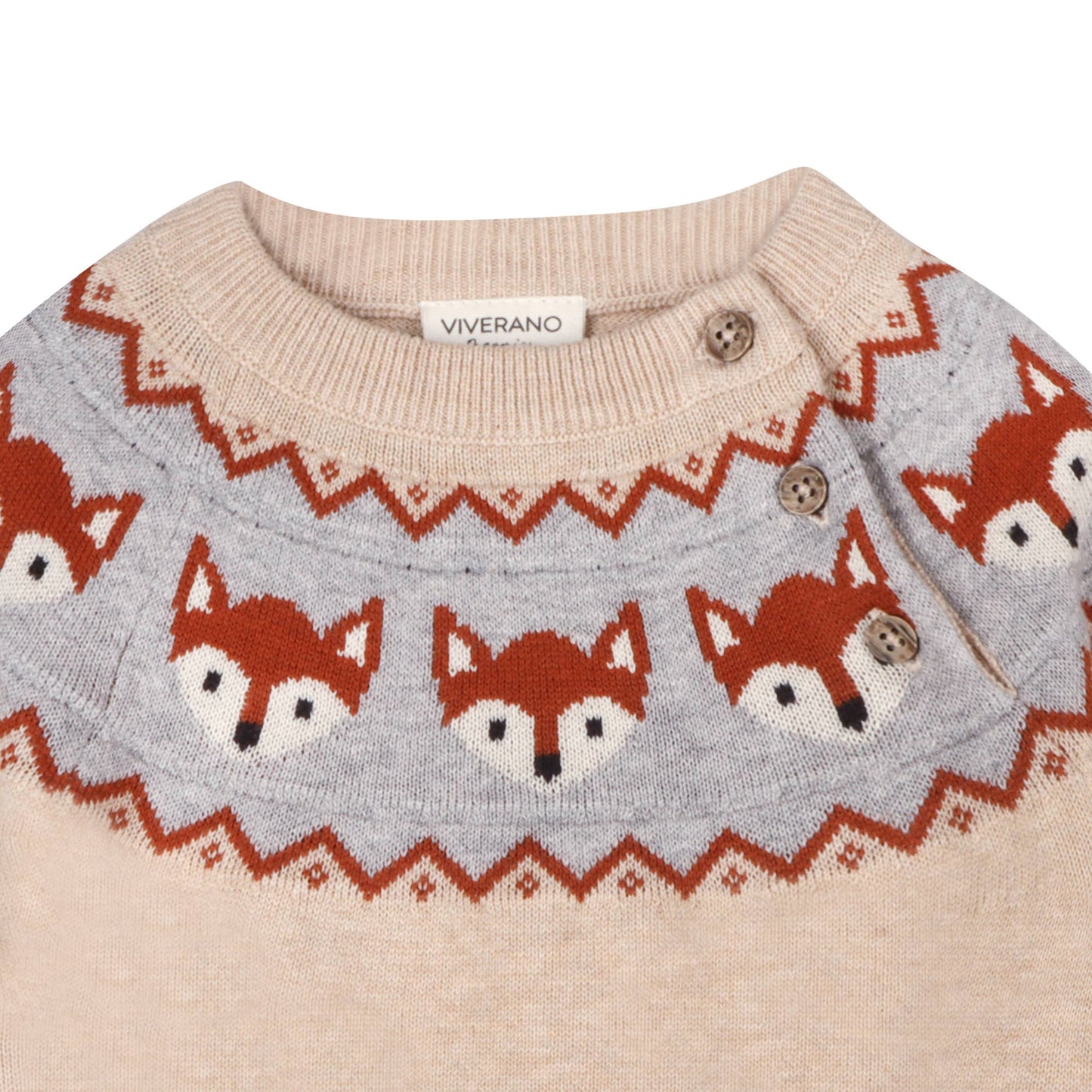 Fox Jacquard Fair Isle Sweater
