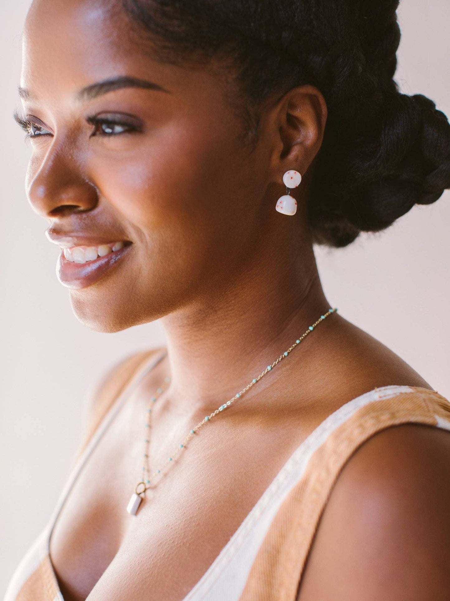 Belle Buoy Earrings: Pink Blossom