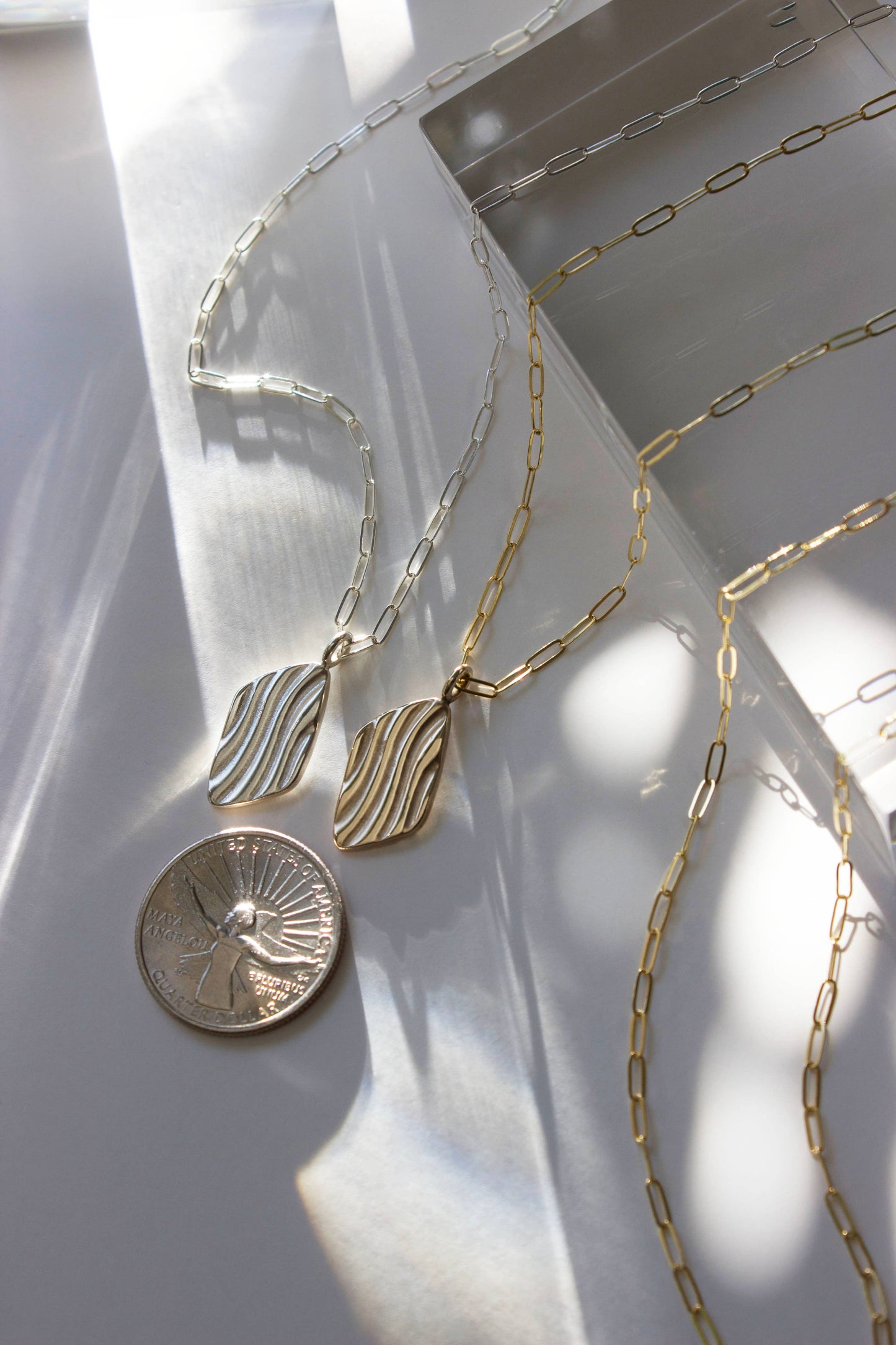 Sway Necklace: Sterling silver 28"