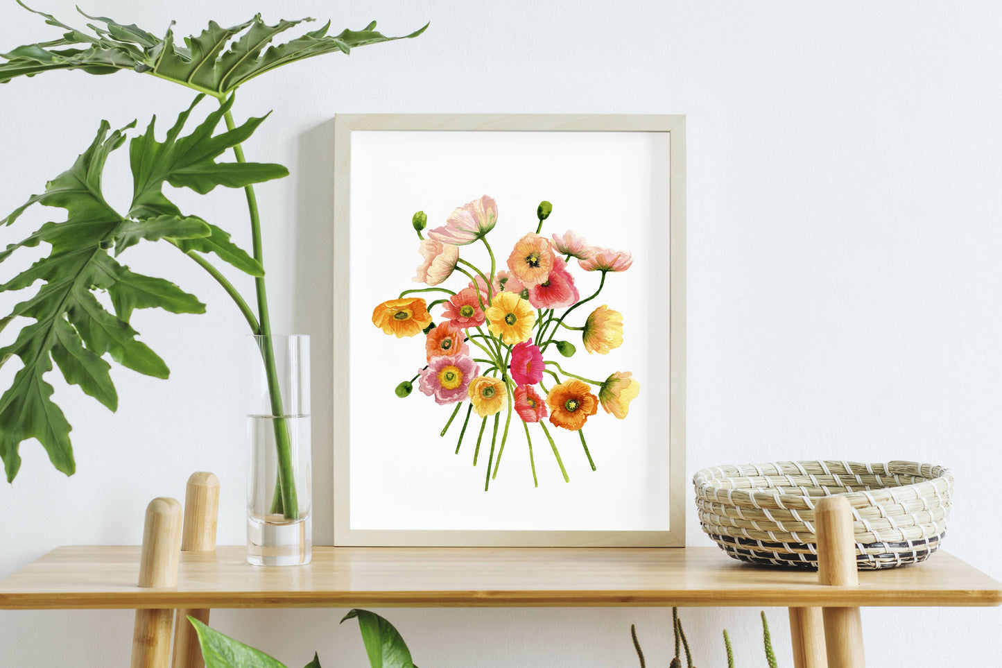 Poppies Watercolor Art Print