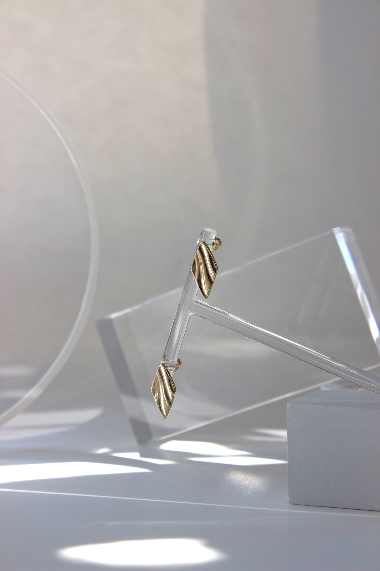 Sway Stud Earrings: Sterling silver