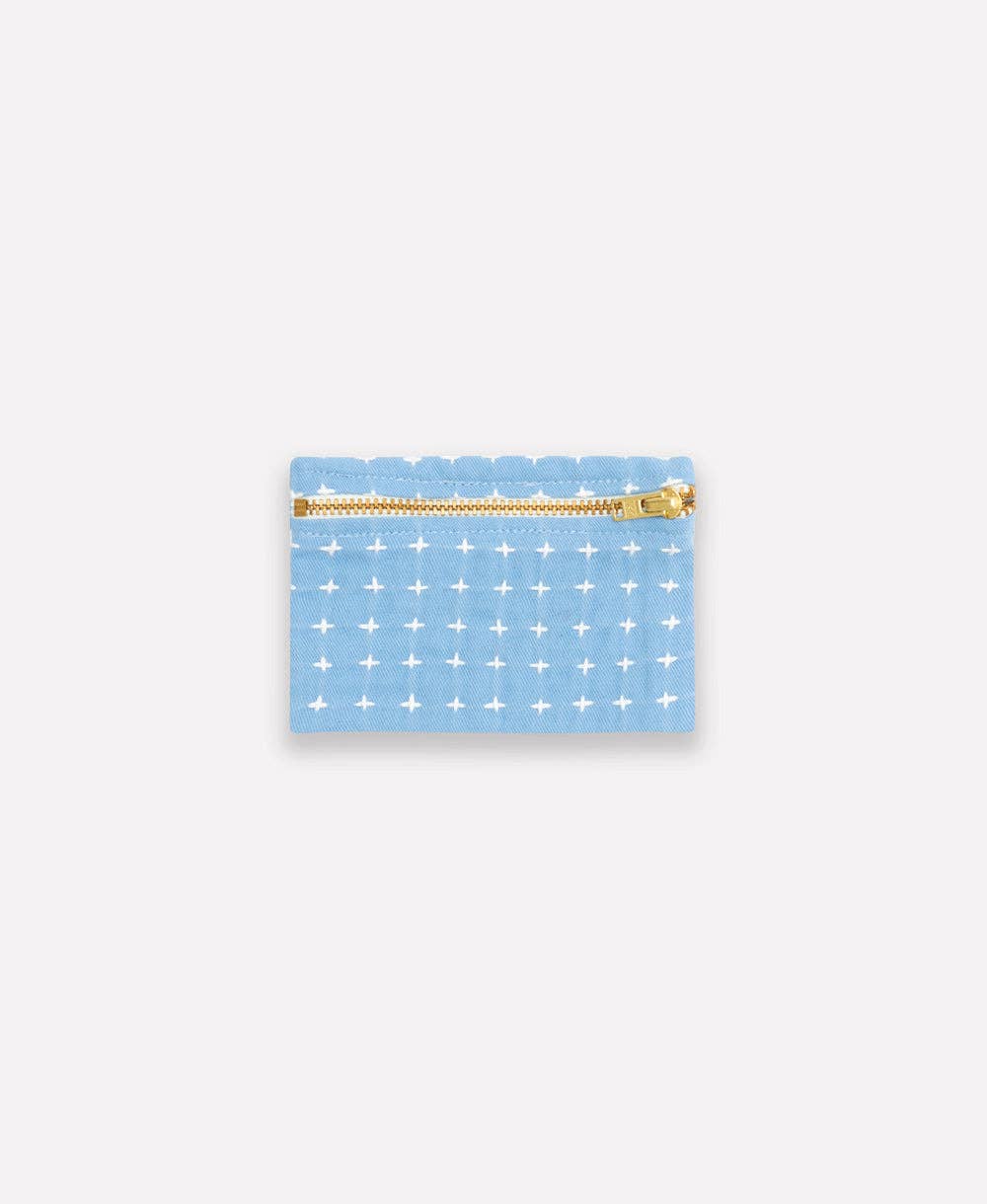 Lilac Cross-Stitch Coin Purse