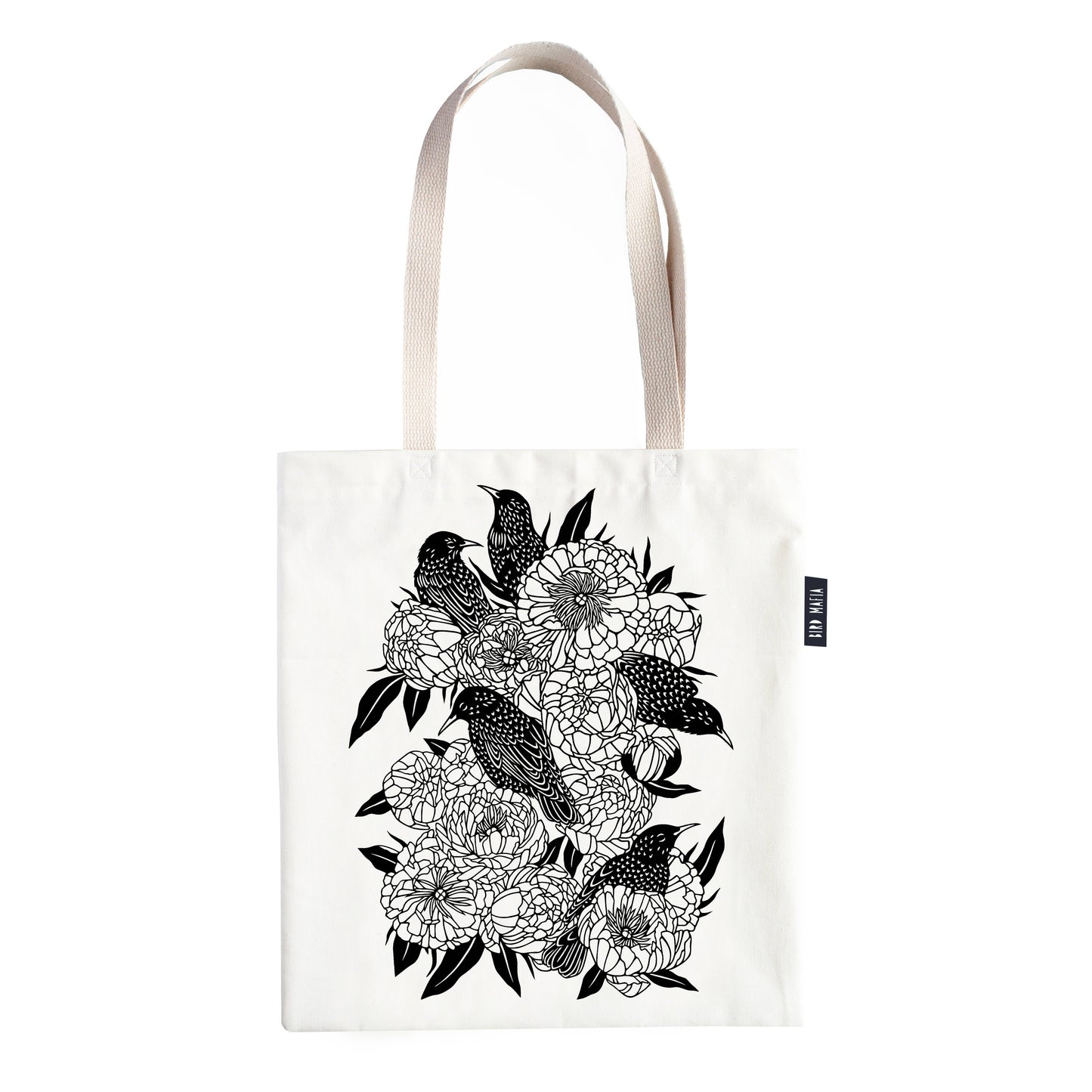 Starlings tote bag