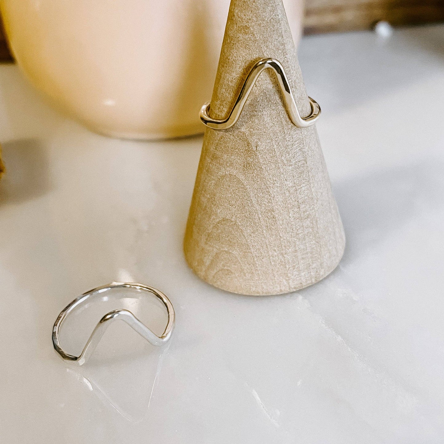 Mountain Stacking Ring: Sterling Silver / 8
