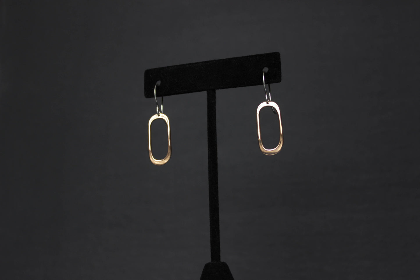 Soft Oval Earrings: Gold Fill / Bronze