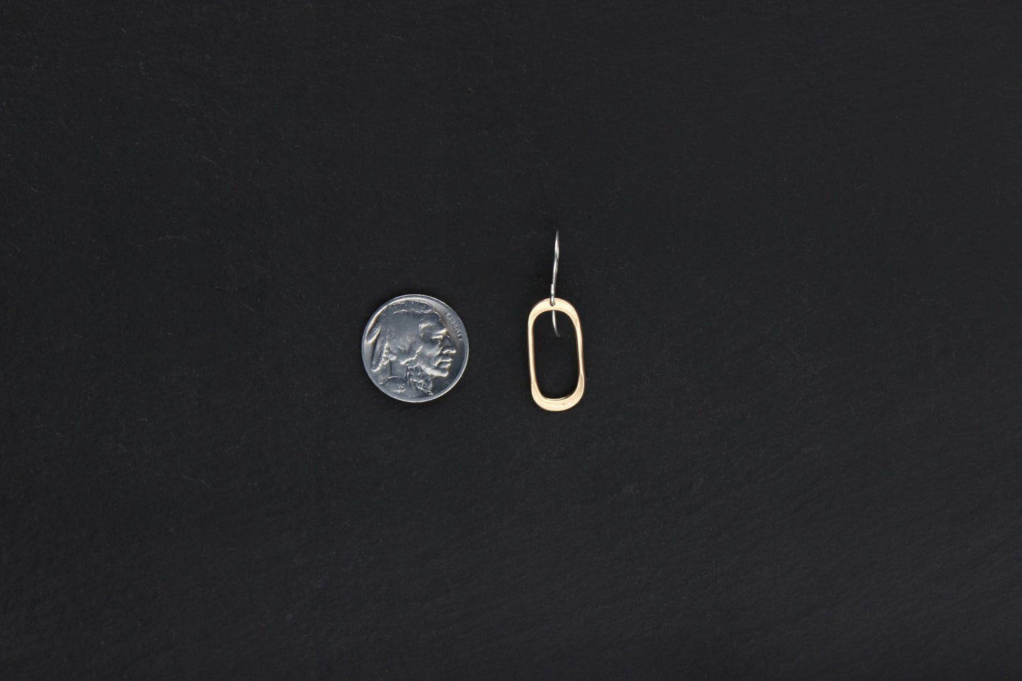 Soft Oval Earrings: Gold Fill / Bronze