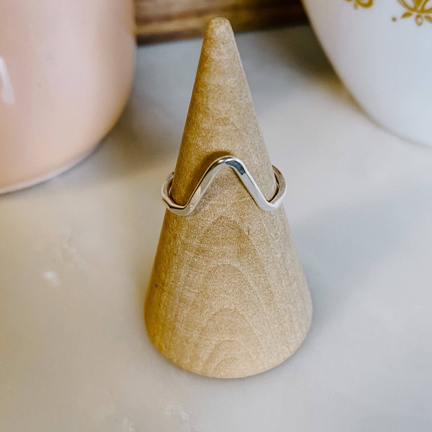 Mountain Stacking Ring: Sterling Silver / 8