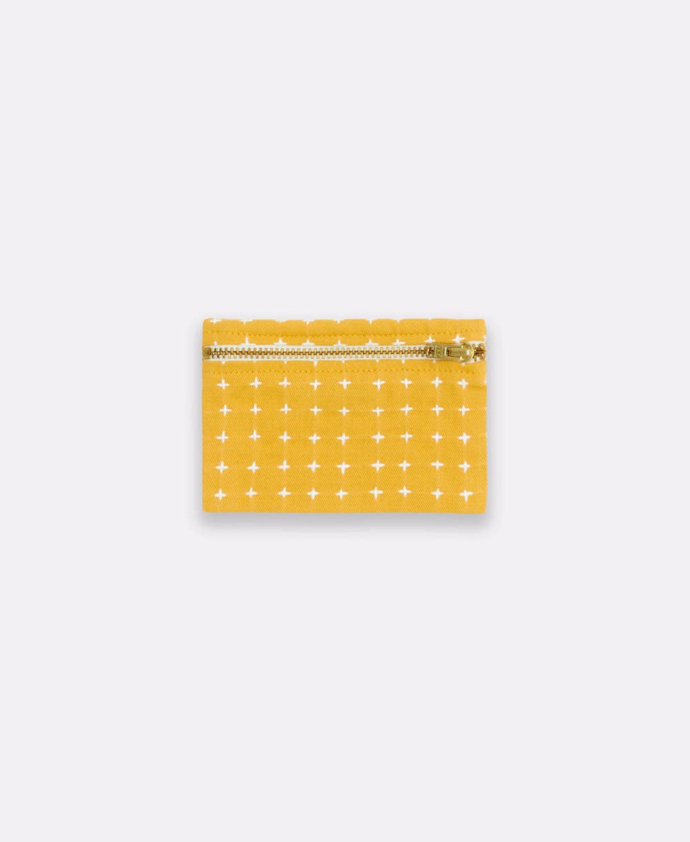 Cross-Stitch Coin Purse: Cobalt