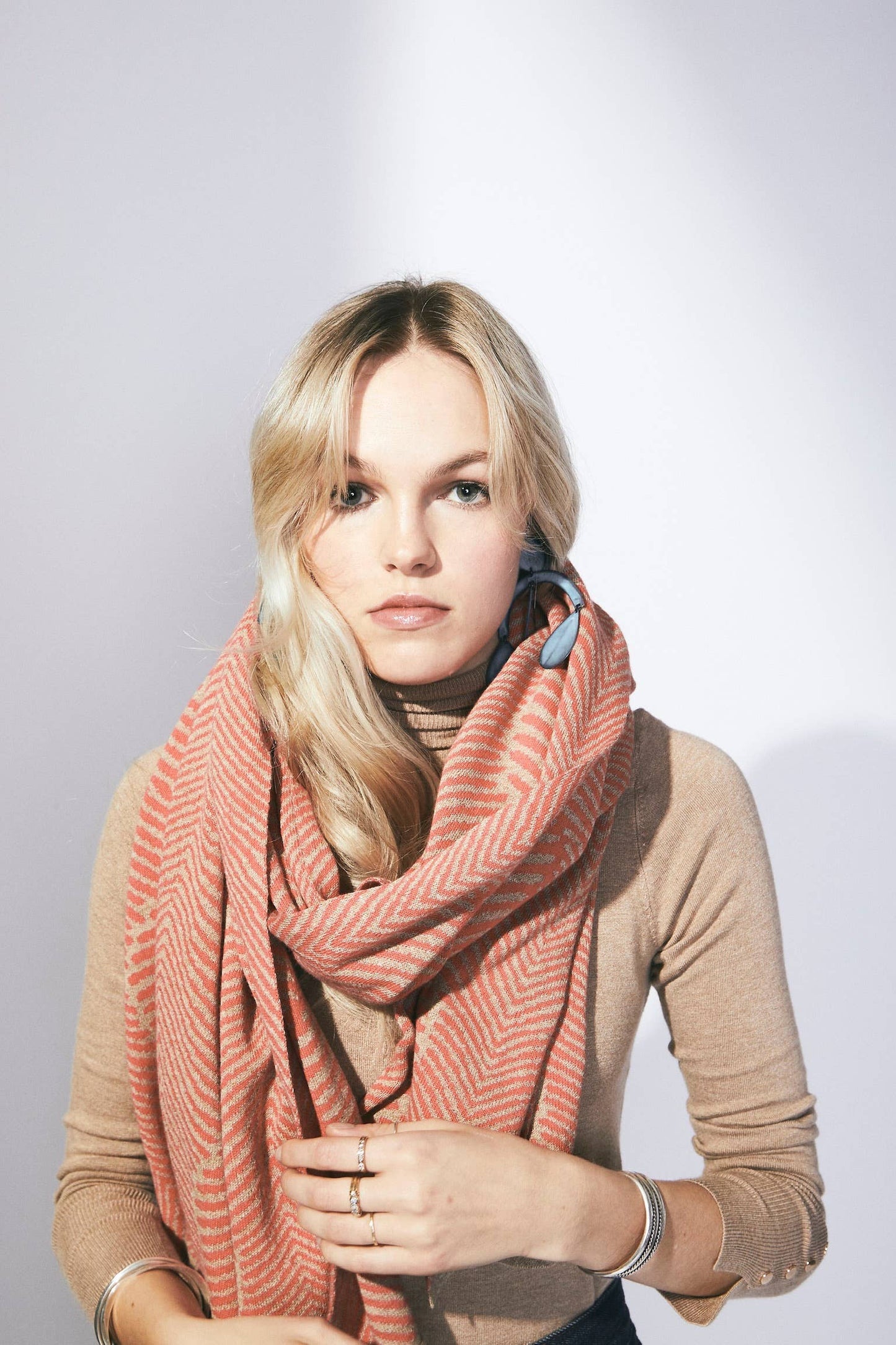 Forest Fern Wrap: Indigo + Black