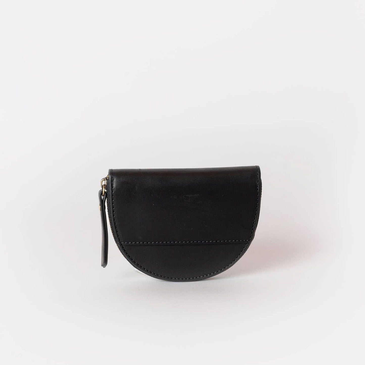 Black Leather Coin Purse Laura