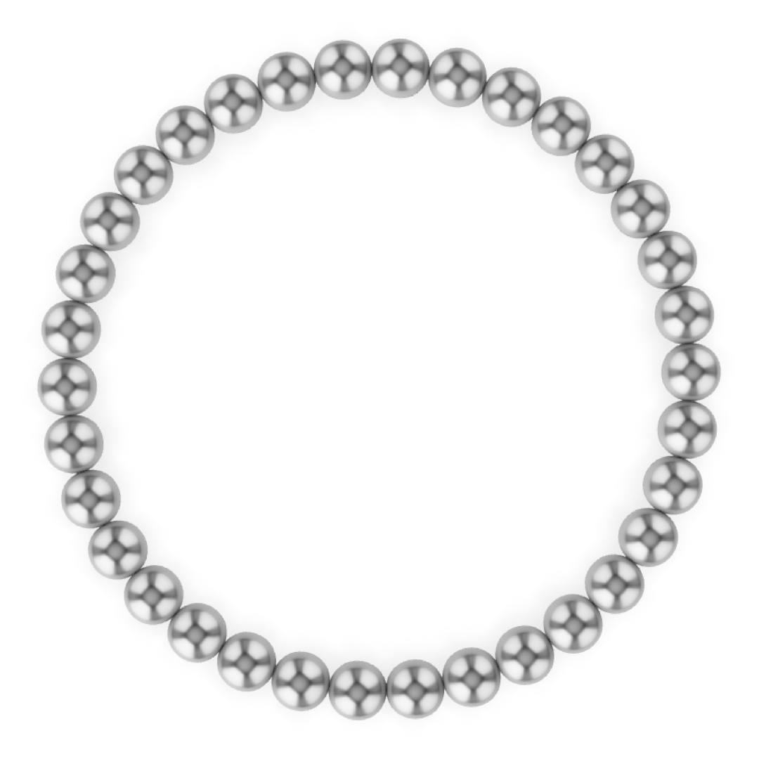 5MM Silver Ball Bracelet: Sterling / 7.5"