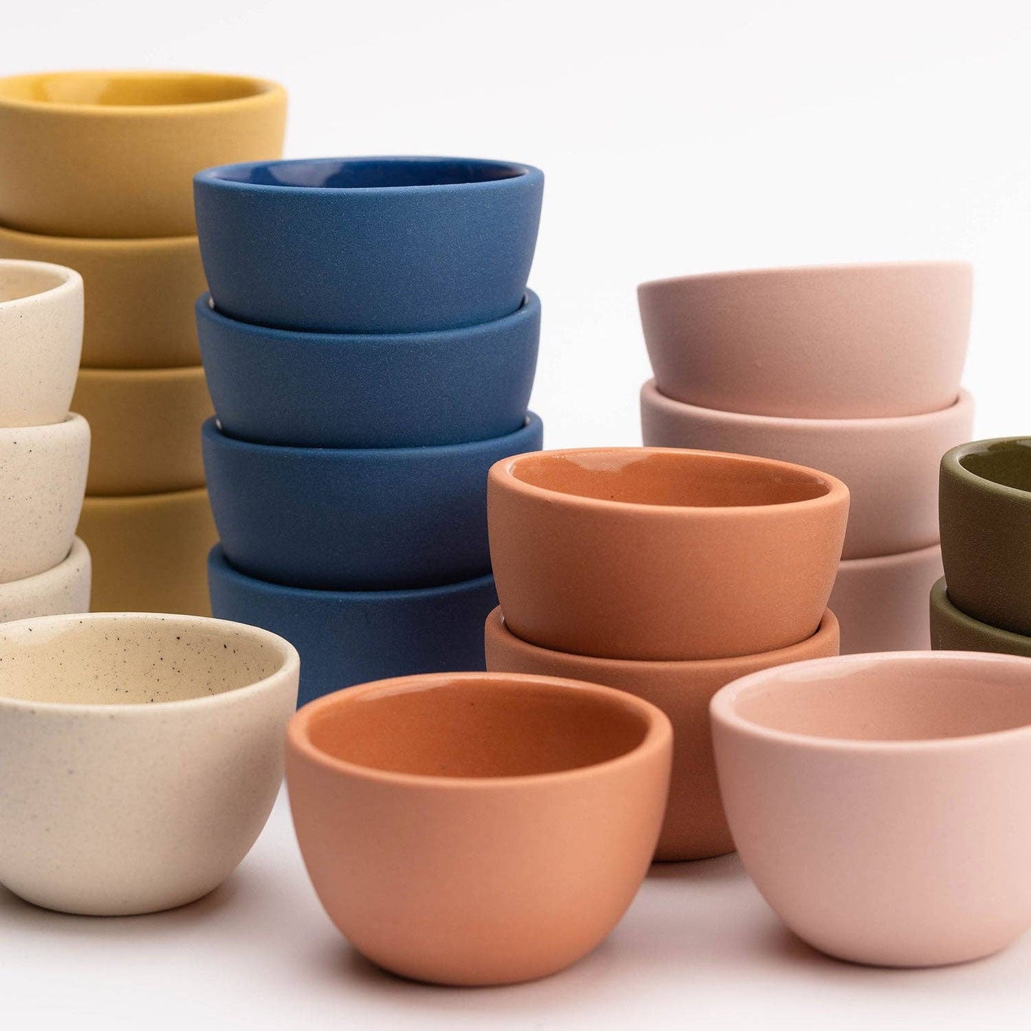 The Stacking Thimble Cup Handmade Ceramic : Natural Speckle