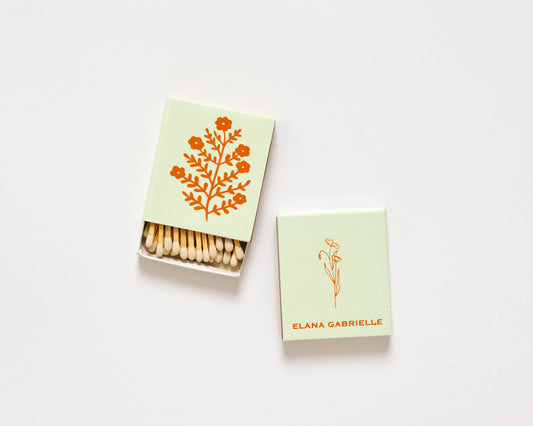 Floral Matchbox - Sage