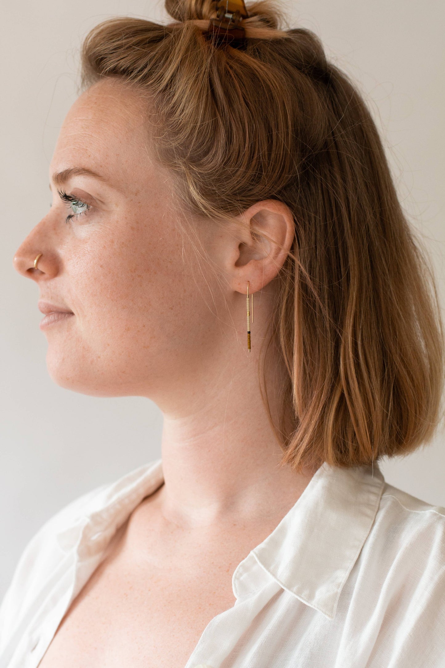 Mala Ear Pins: Olive / Large