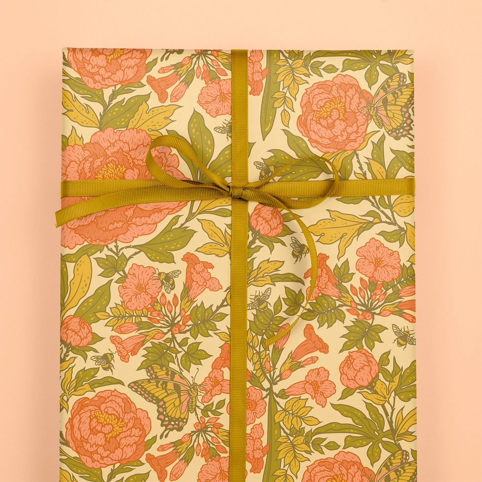 Peonies Wrapping Paper