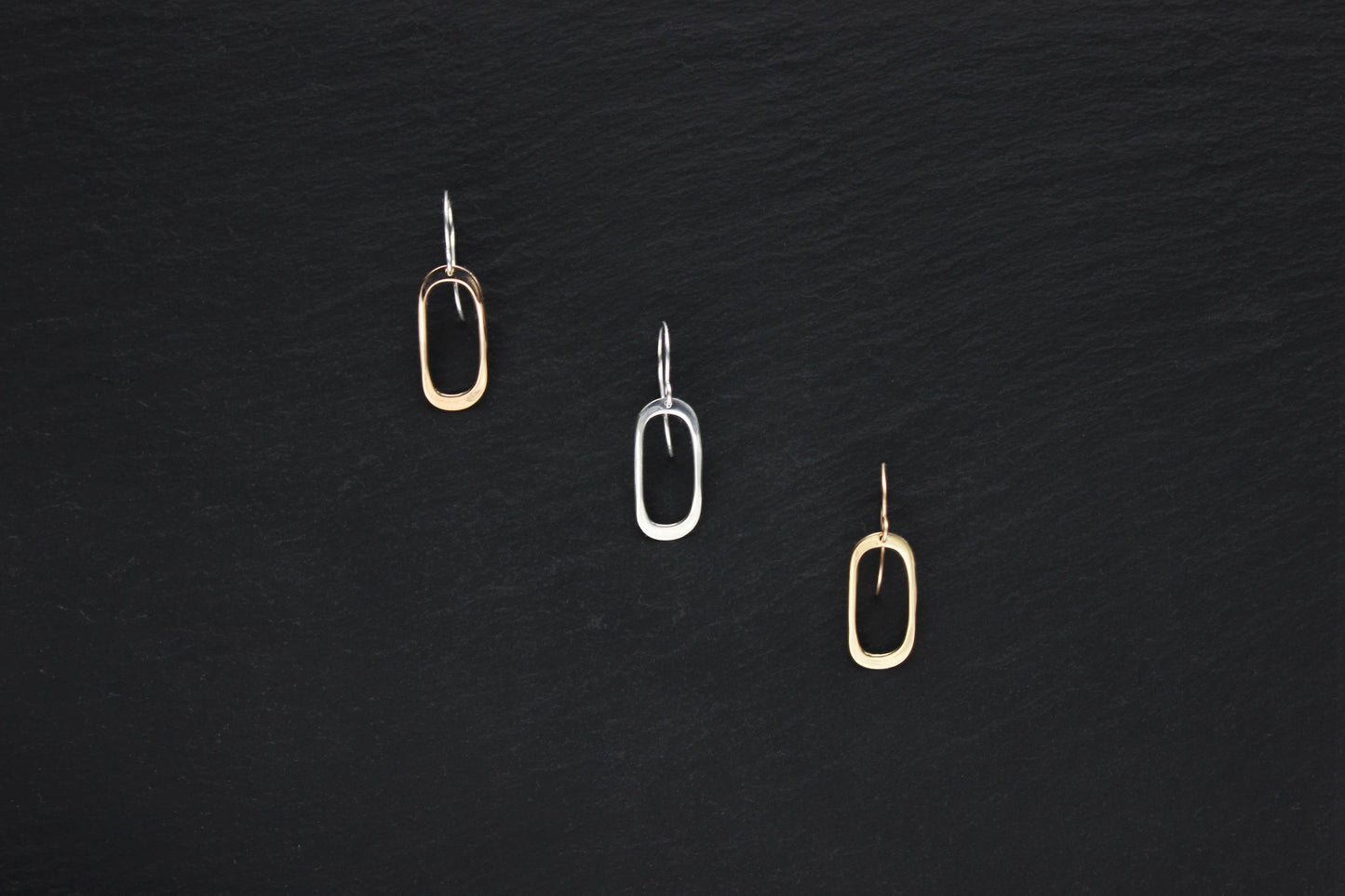 Soft Oval Earrings: Gold Fill / Bronze