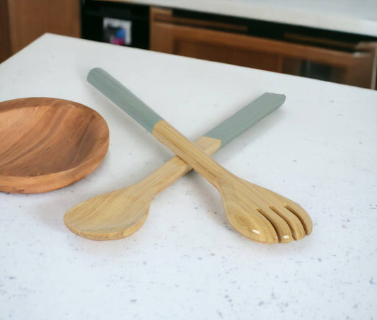 Bamboo Server Set: Light Blue