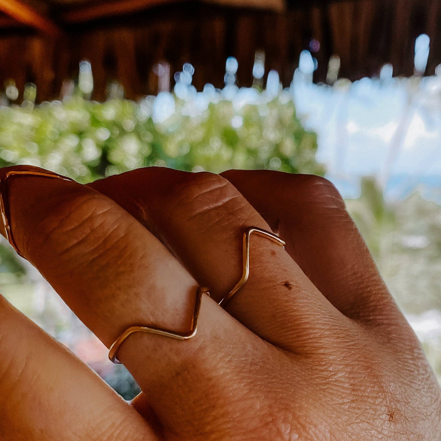 Mountain Stacking Ring: Sterling Silver / 8