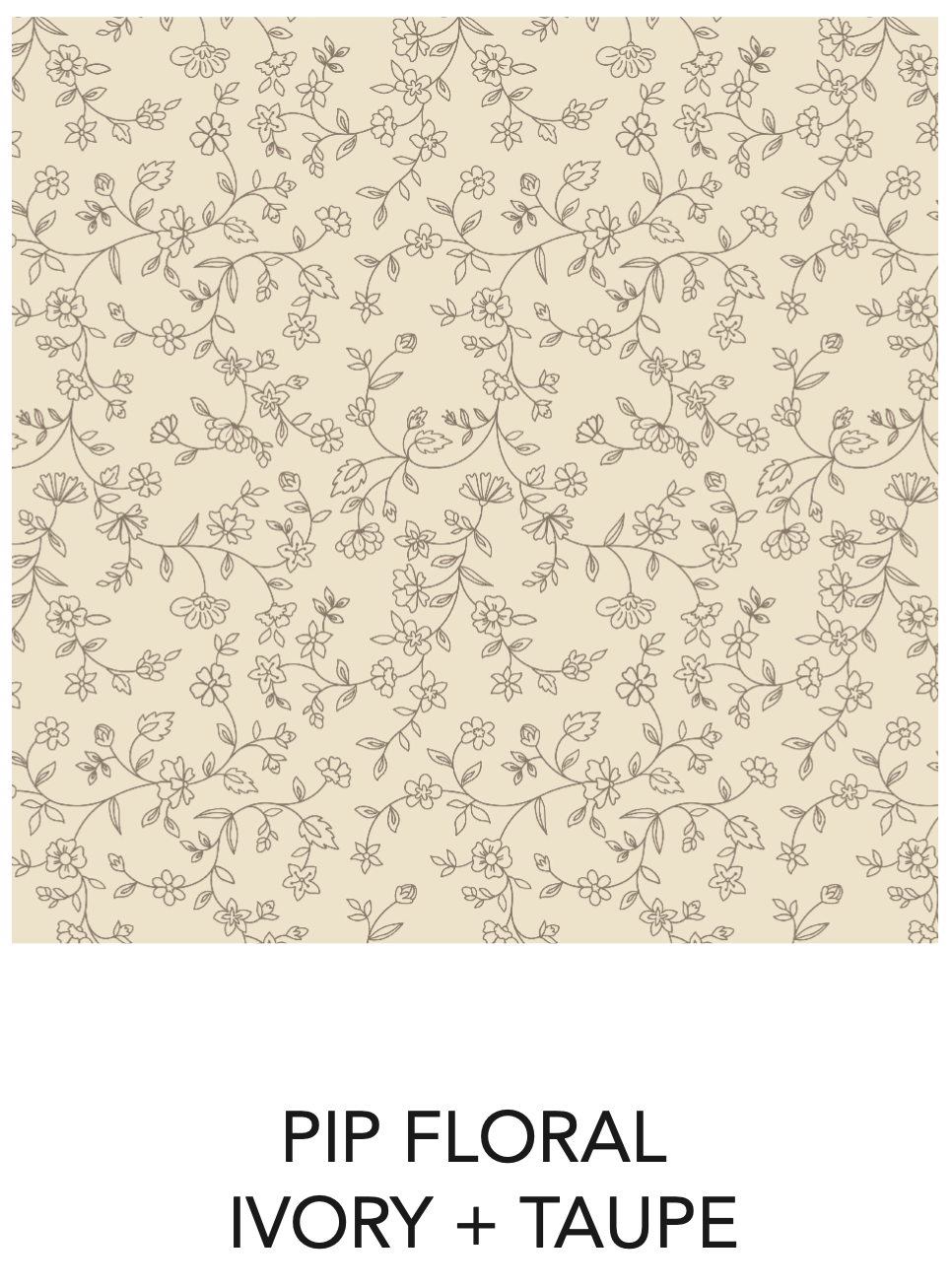 Organic Baby Hattie Knot Bow Wrap - Pip Floral / Ivory
