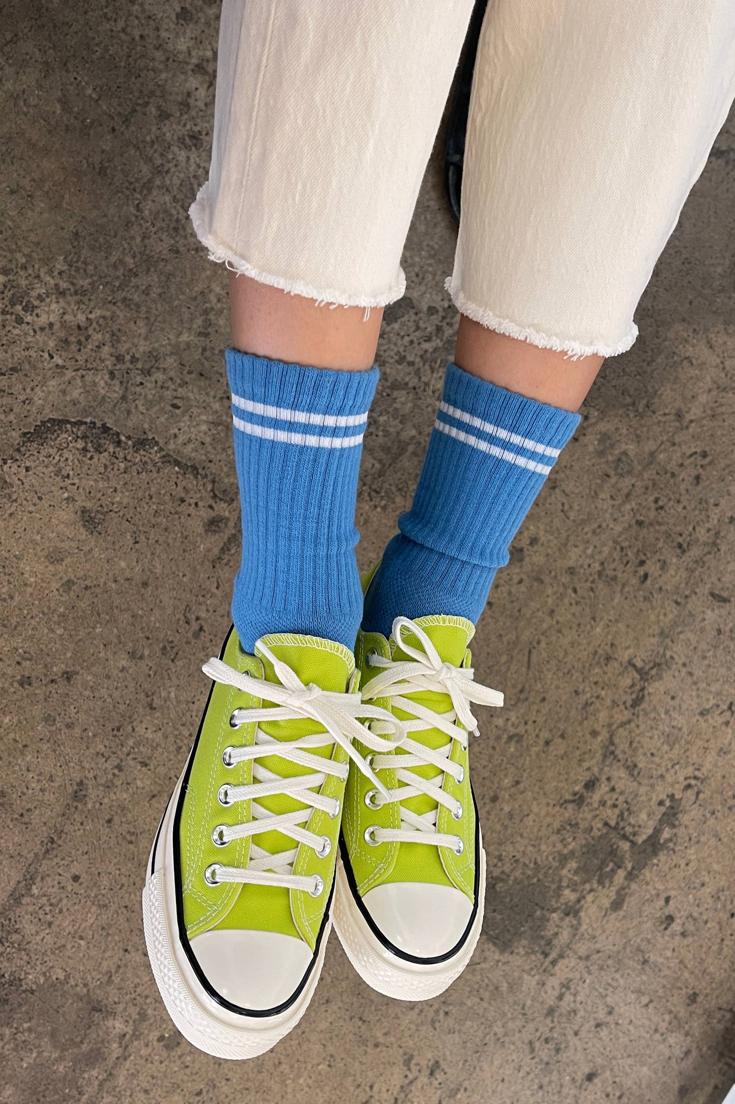 Boyfriend Socks: Blue Grey