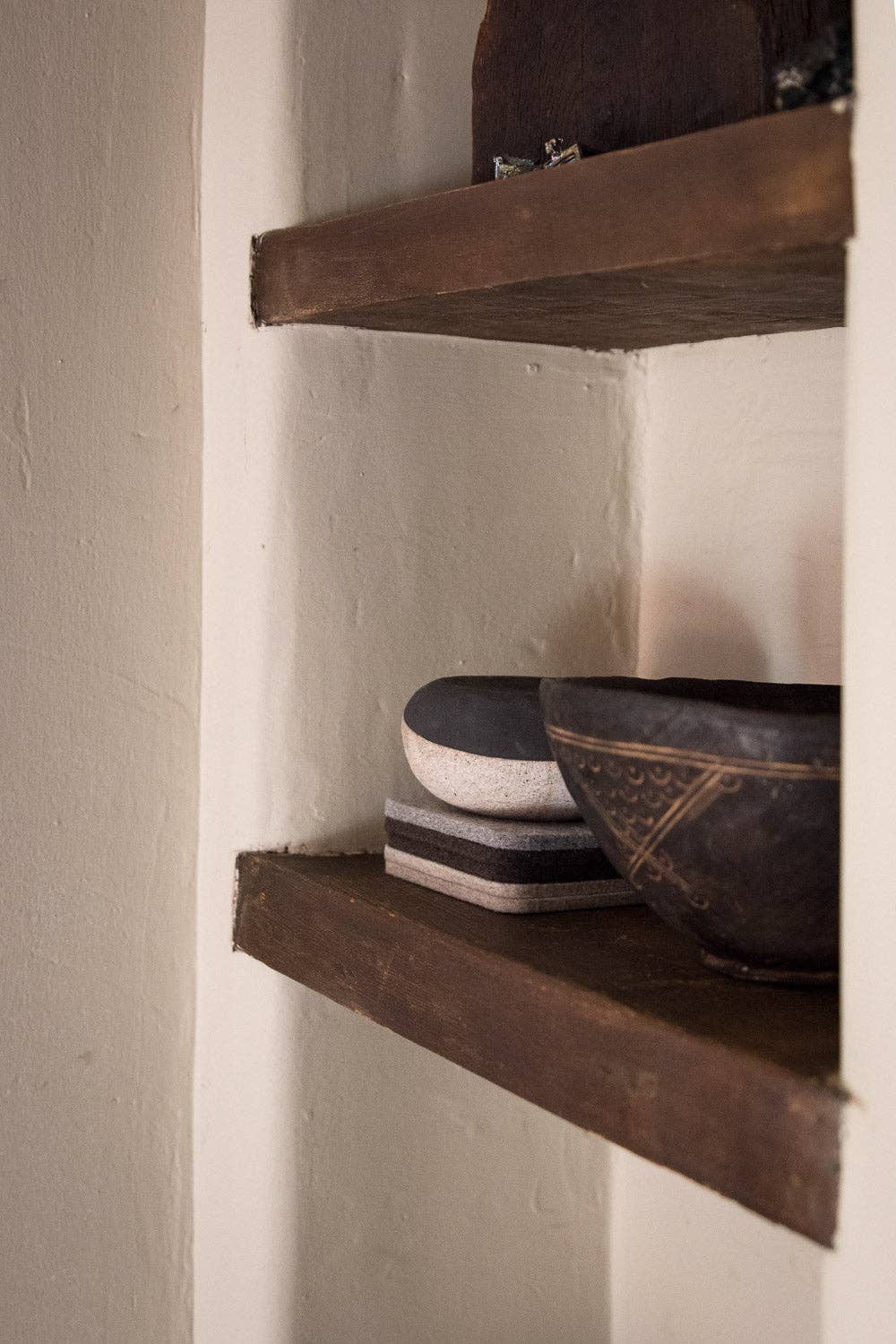 Noir: Bierfilzl Merino Wool Felt Square Coasters