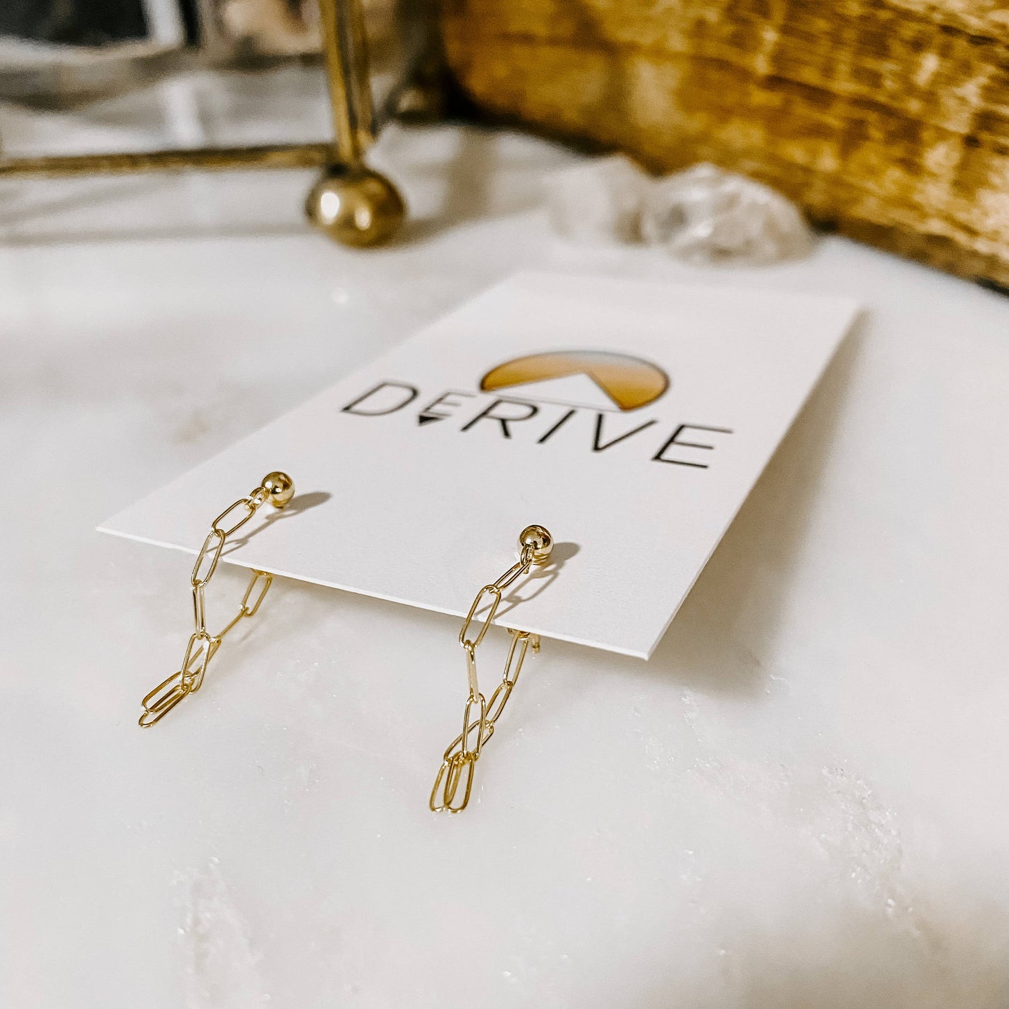 Link Chain Post Earrings: 14k Gold Fill