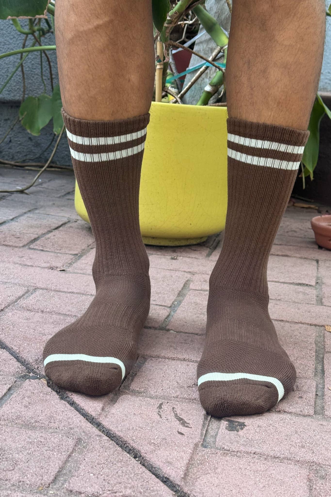Extended Boyfriend Socks: Maroon